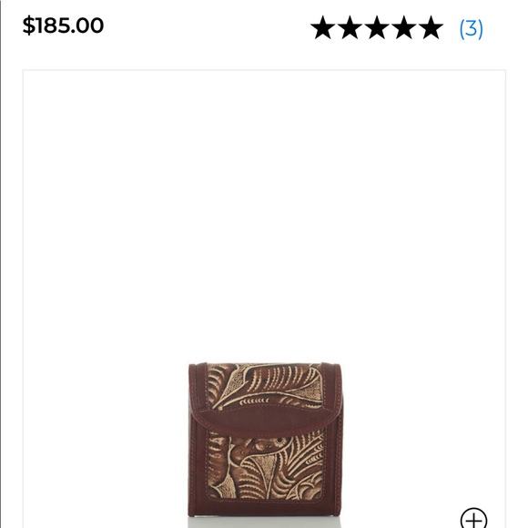 BRAHMIN Tan Trellis Satchel And Matching Wallet - Picture 14 of 15